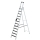 MUNK Stufen-Stehleiter einseitig begehbar mit clip-step R13 12 Stufen, 41632