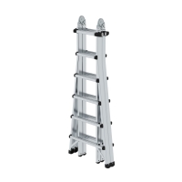 MUNK Teleskopleiter 4-teilig ohne Traverse 4x6 Sprossen,...