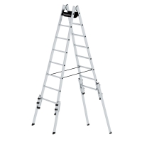 MUNK Sprossen-Stehleiter treppengängig 2x8 Sprossen, 33516