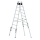 MUNK Sprossen-Stehleiter treppengängig 2x8 Sprossen, 33516