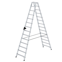 MUNK Stufen-Stehleiter beidseitig begehbar 2x14 Stufen,...