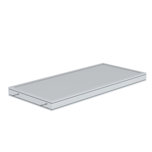 MUNK Plattform Aluminium geriffelt Plattformlänge 1860 mm, 632102