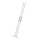 MUNK Stufen-Schiebeleiter 2-teilig mit nivello®-Traverse 1x11 + 1x10 Stufen, 40666