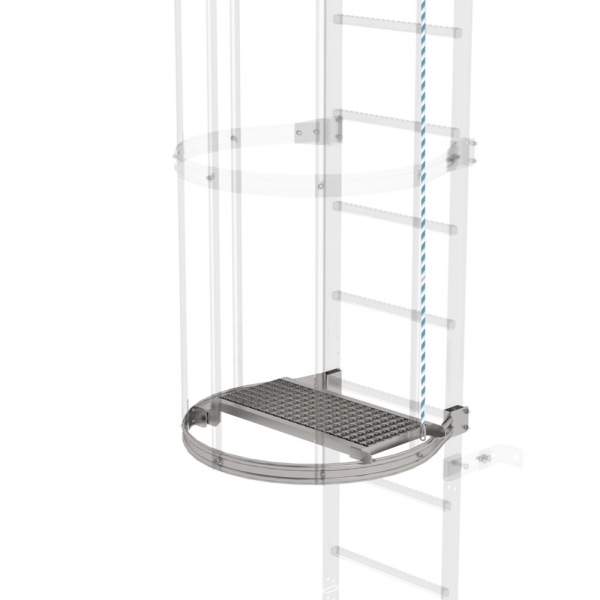MUNK Zwischenplattform, klappbar Edelstahl V2A, 68960