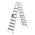 MUNK Stufen-Stehleiter beidseitig begehbar mit clip-step R13 2x10 Stufen, 41643