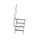 MUNK Treppe 60° Stufenbreite 600 mm 4 Stufen Aluminium geriffelt, 600204