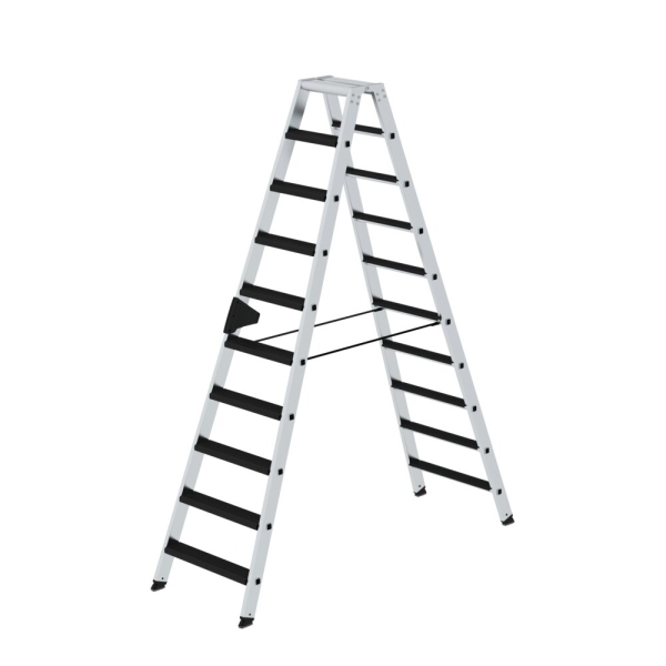 MUNK Stufen-Stehleiter beidseitig begehbar mit clip-step relax 2x10 Stufen, 42220
