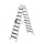 MUNK Stufen-Stehleiter beidseitig begehbar mit clip-step relax 2x10 Stufen, 42220