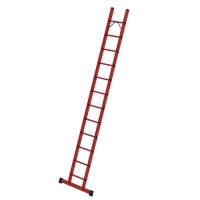 MUNK Sprossen-Anlegeleiter GFK mit Traverse 12 Sprossen,...