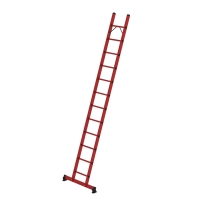 MUNK Sprossen-Anlegeleiter GFK mit nivello®-Traverse...