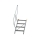 MUNK Treppe 45° Stufenbreite 600 mm 4 Stufen Aluminium geriffelt, 600244