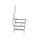 MUNK Treppe 60° Stufenbreite 800 mm 4 Stufen Aluminium geriffelt, 600224