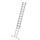 MUNK Stufen-Schiebeleiter 2-teilig mit nivello®-Traverse 1x14 + 1x10 Stufen, 40669