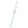 MUNK Stufen-Schiebeleiter 2-teilig mit nivello®-Traverse 1x14 + 1x10 Stufen, 40669