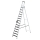 MUNK Stufen-Stehleiter einseitig begehbar mit clip-step 14 Stufen, 41514