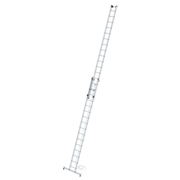 MUNK Sprossen-Seilzugleiter 2-teilig mit nivello®-Traverse 2x16 Sprossen, 21316