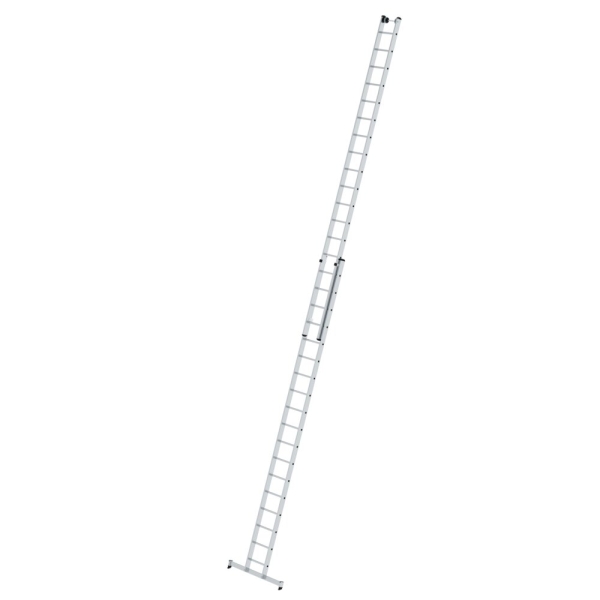 MUNK Sprossen-Schiebeleiter 2-teilig mit nivello®-Traverse 2x18 Sprossen, 20418