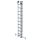 MUNK Sprossen-Mehrzweckleiter 3-teilig mit nivello®-Traverse und Wandlaufrollen 3x10 Sprossen, 33310