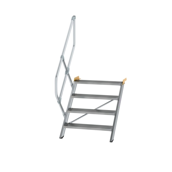 MUNK Treppe 45° Stufenbreite 800 mm 4 Stufen Aluminium geriffelt, 600264