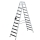 MUNK Stufen-Stehleiter beidseitig begehbar mit clip-step 2x12 Stufen, 41612