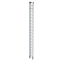 MUNK Sprossen-Seilzugleiter 2-teilig ohne Traverse 2x18...