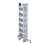 MUNK Stufen-Mehrzweckleiter 3-teilig mit nivello®-Traverse 3x6 Stufen, 33318