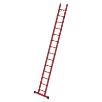 MUNK Sprossen-Anlegeleiter GFK mit Traverse 14 Sprossen,...