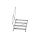 MUNK Treppe 45° Stufenbreite 1000 mm 4 Stufen Aluminium geriffelt, 600344