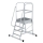 MUNK Plattformleiter mit Rollen 4 Stufen, 303104