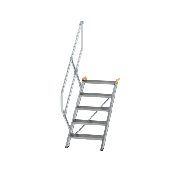 MUNK Treppe 45° Stufenbreite 600 mm 5 Stufen Aluminium geriffelt, 600245