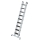 MUNK Stufen-Schiebeleiter 2-teilig mit nivello-Traverse und clip-step R13 2x9, 40673