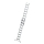 MUNK Stufen-Schiebeleiter 2-teilig mit nivello-Traverse und clip-step R13 2x9, 40673