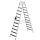 MUNK Stufen-Stehleiter beidseitig begehbar mit clip-step R13 2x12 Stufen, 41645