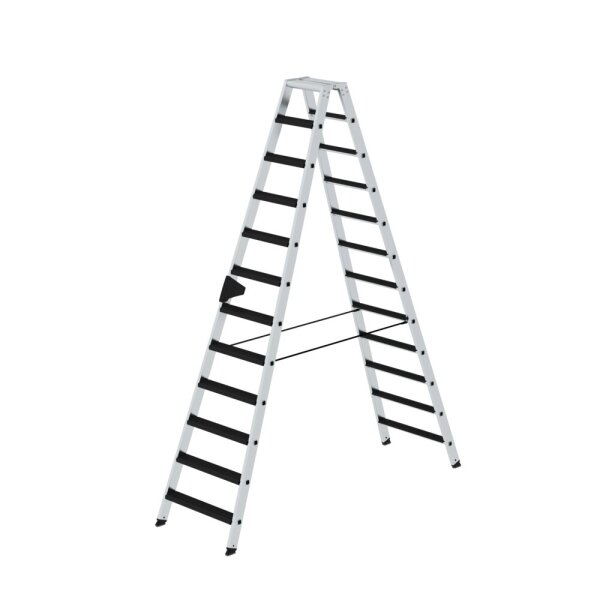MUNK Stufen-Stehleiter beidseitig begehbar mit clip-step relax 2x12 Stufen, 42224
