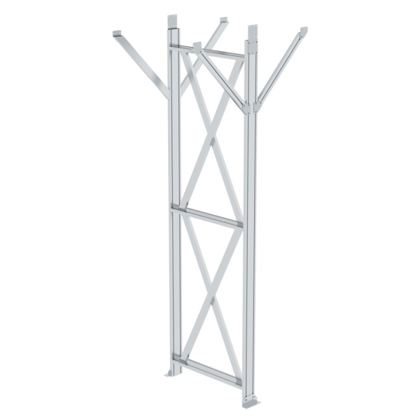 MUNK Stützteil für Baukastensystem Laufsteganlage Plattformhöhe 2500-3000 mm, 632202