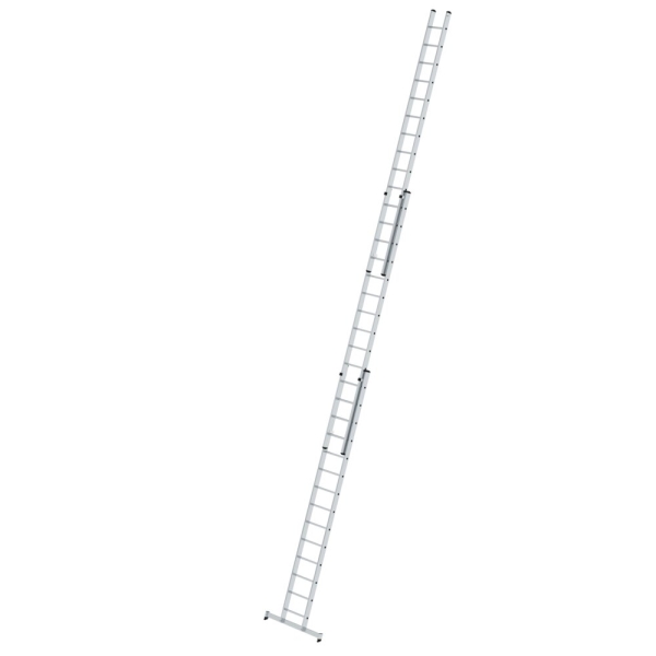 MUNK Sprossen-Schiebeleiter 3-teilig mit nivello®-Traverse 3x14 Sprossen, 20614