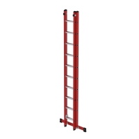 MUNK Sprossen-Schiebeleiter 2-teilig GFK/Alu mit Traverse...