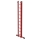 MUNK Sprossen-Schiebeleiter 2-teilig GFK/Alu mit nivello®-Traverse 2x10 Sprossen, 35530