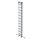MUNK Sprossen-Mehrzweckleiter 3-teilig mit nivello®-Traverse und Wandlaufrollen 3x12 Sprossen, 33312