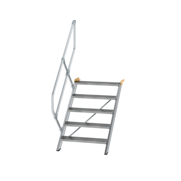 MUNK Treppe 45° Stufenbreite 800 mm 5 Stufen Aluminium geriffelt, 600265