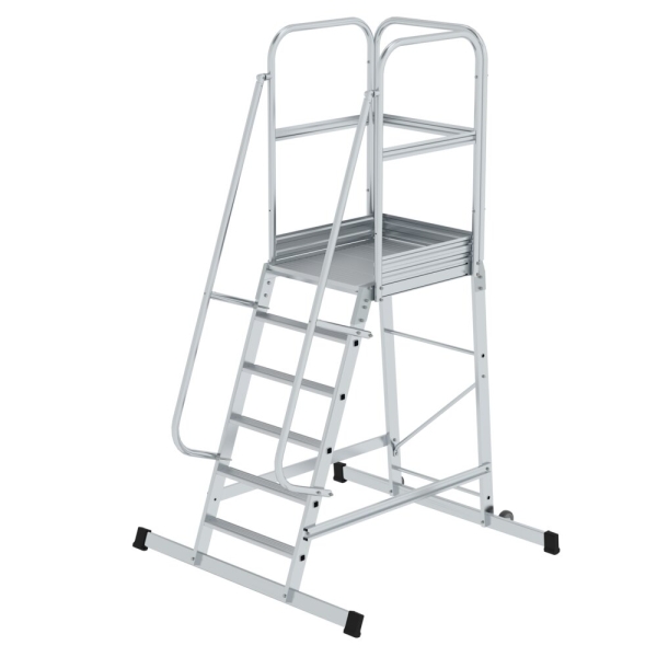 MUNK Plattformleiter mit Rollen 6 Stufen, 303106
