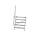 MUNK Treppe 60° Stufenbreite 1000 mm 5 Stufen Aluminium geriffelt, 600325