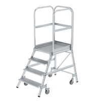 MUNK Podesttreppe einseitig begehbar 4 Stufen, 50104