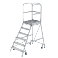 MUNK Podesttreppe einseitig begehbar mit Federrollen...