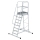 MUNK Plattformleiter mit Rollen 8 Stufen, 303108