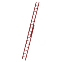 MUNK Sprossen-Schiebeleiter GFK 2-teilig ohne Traverse...