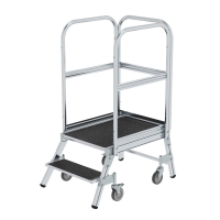MUNK Podesttreppe eins. begehbar mit Federrollen...