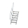 MUNK Treppe 45° Stufenbreite 600 mm 6 Stufen Aluminium geriffelt, 600246