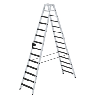 MUNK Stufen-Stehleiter beidseitig begehbar mit clip-step...