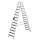 MUNK Stufen-Stehleiter beidseitig begehbar mit clip-step R13 2x14 Stufen, 41647